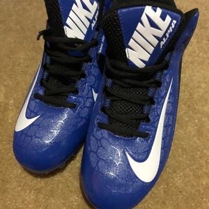 Nike alpha football cleats new size 8 blue